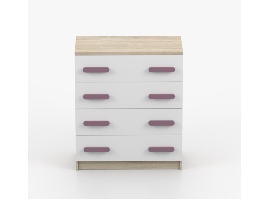 Komoda SMYK - dub sonoma/biela (viac variant)