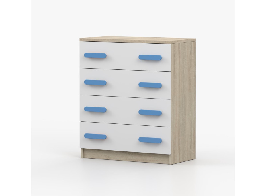 Komoda SMYK - dub sonoma/biela (viac variant)