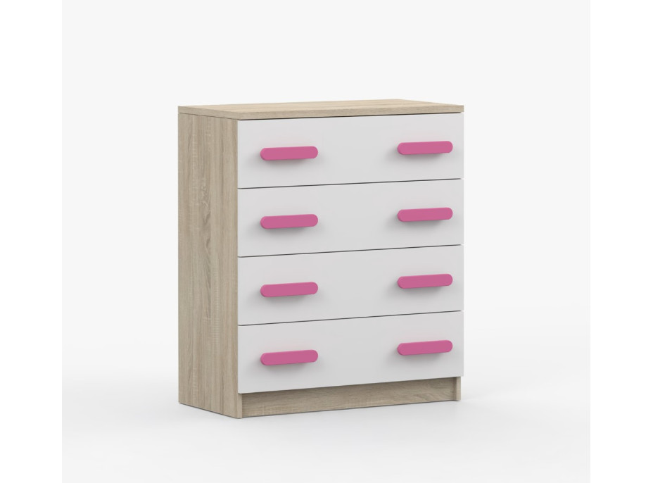 Komoda SMYK - dub sonoma/biela (viac variant)