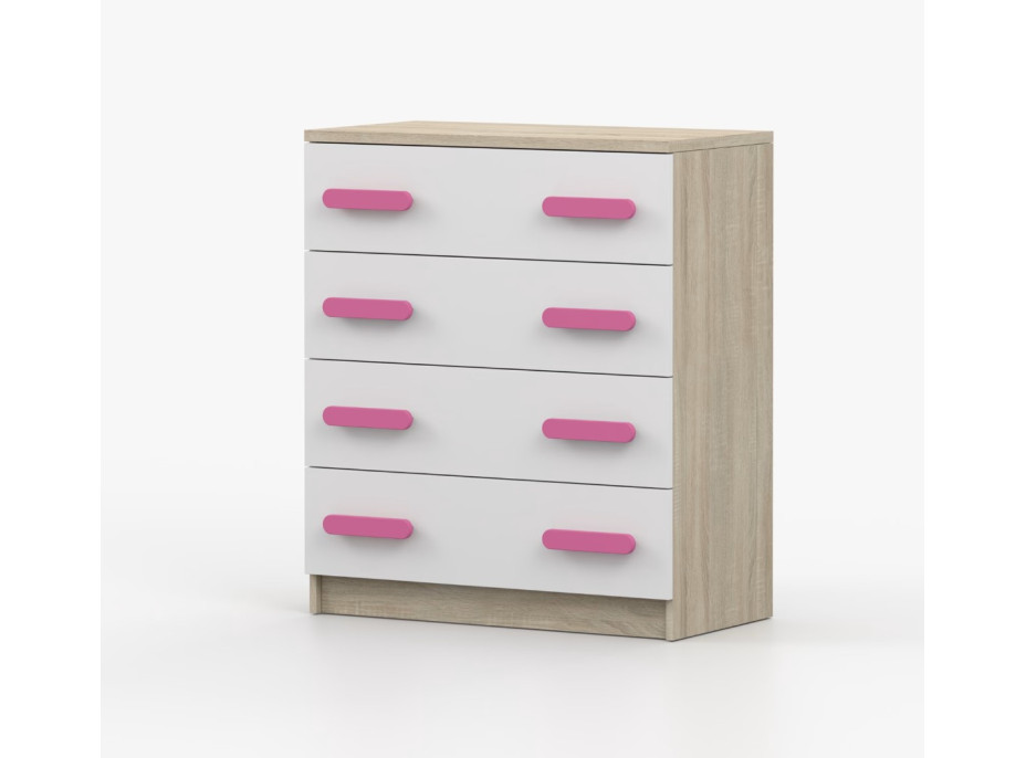 Komoda SMYK - dub sonoma/biela (viac variant)