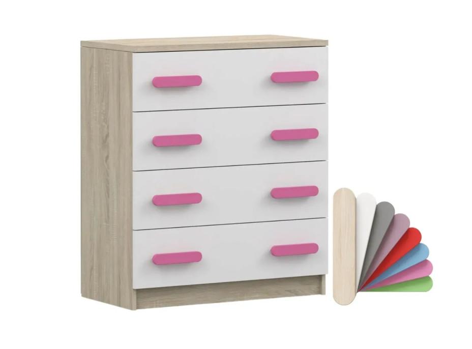 Komoda SMYK - dub sonoma/biela (viac variant)