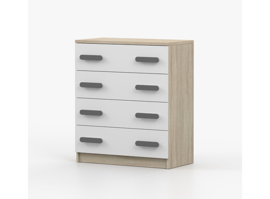 Komoda SMYK - dub sonoma/biela (viac variant)