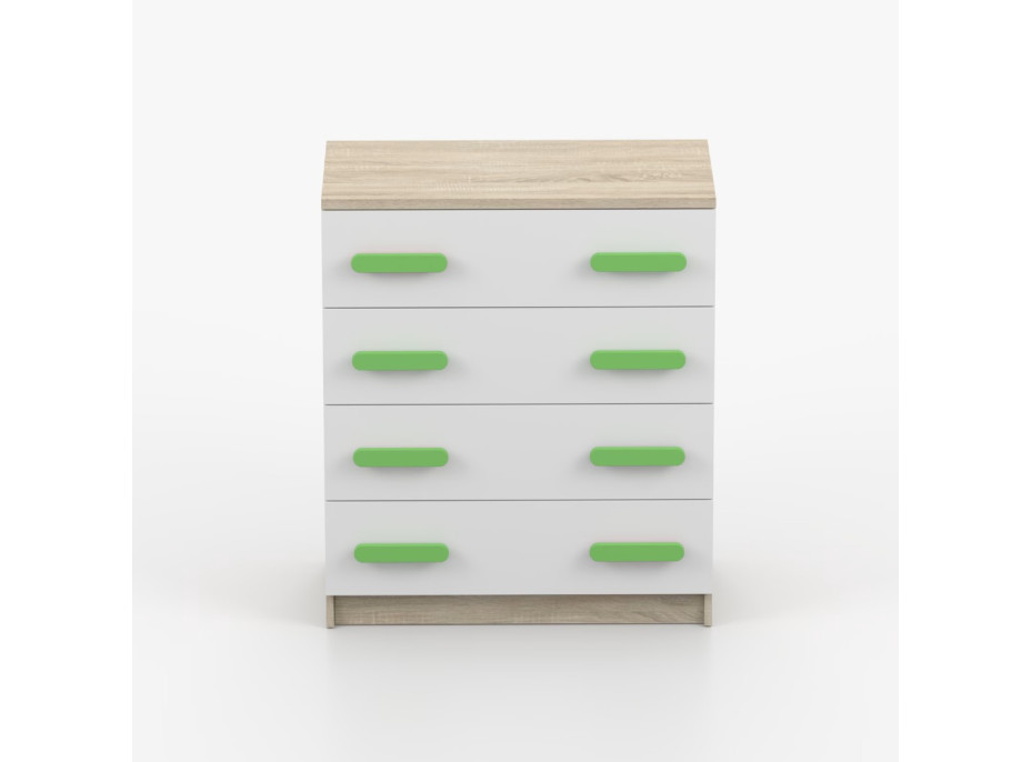 Komoda SMYK - dub sonoma/biela (viac variant)