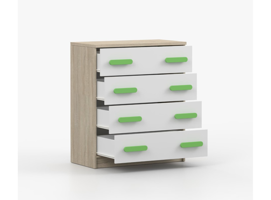 Komoda SMYK - dub sonoma/biela (viac variant)