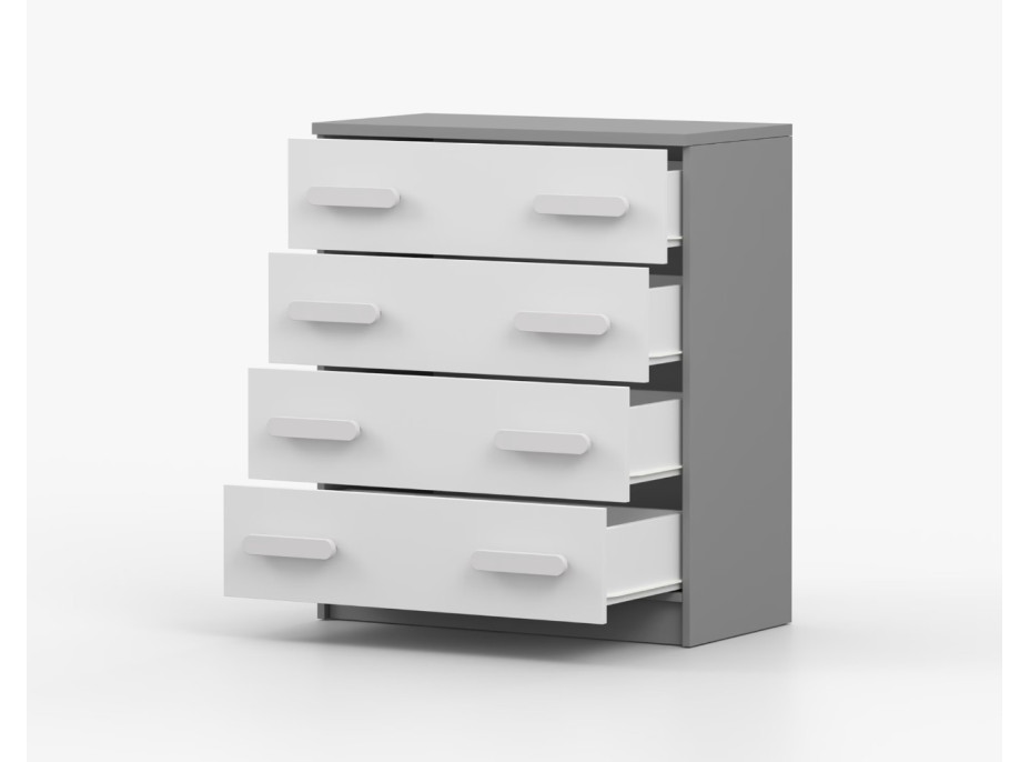 Komoda SMYK - šedá/biela (viac variant)