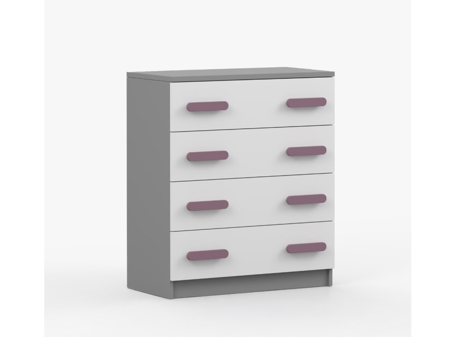 Komoda SMYK - šedá/biela (viac variant)