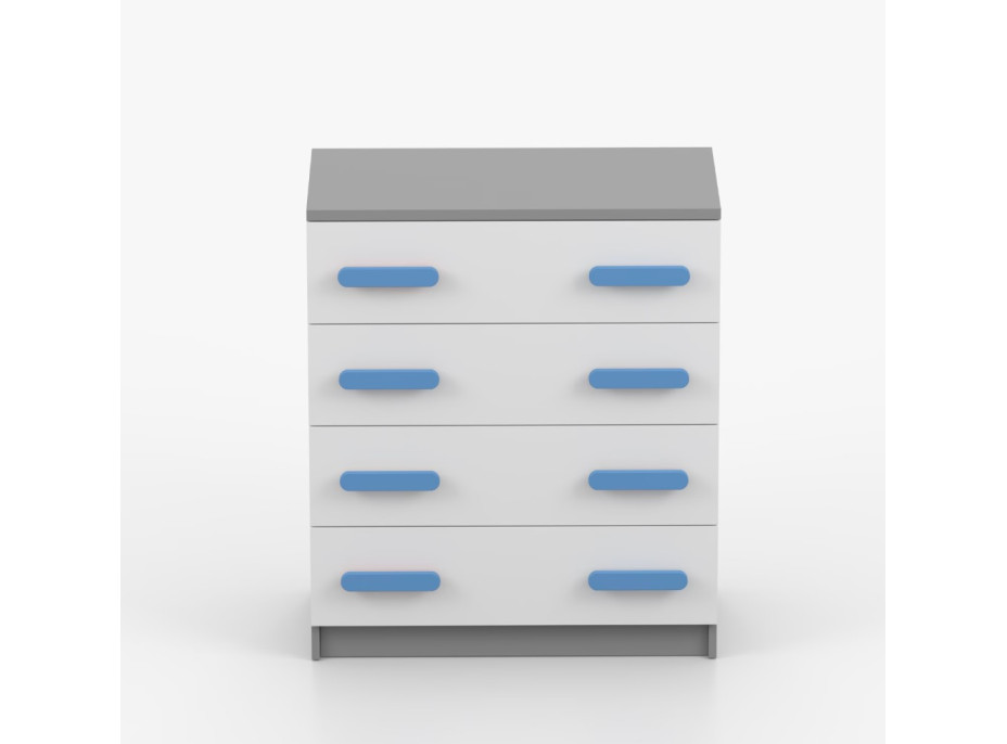 Komoda SMYK - šedá/biela (viac variant)
