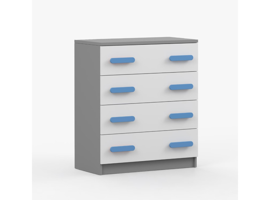 Komoda SMYK - šedá/biela (viac variant)