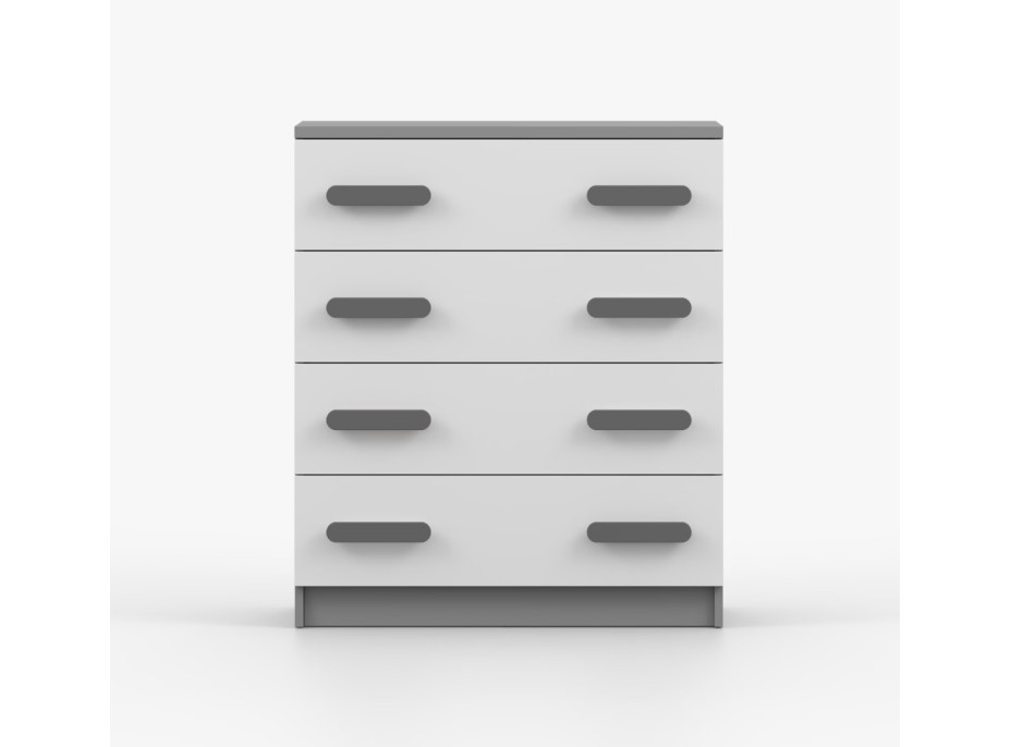 Komoda SMYK - šedá/biela (viac variant)