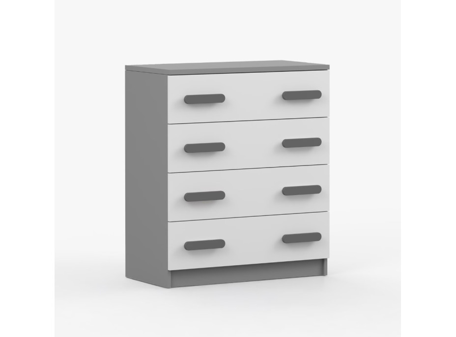 Komoda SMYK - šedá/biela (viac variant)