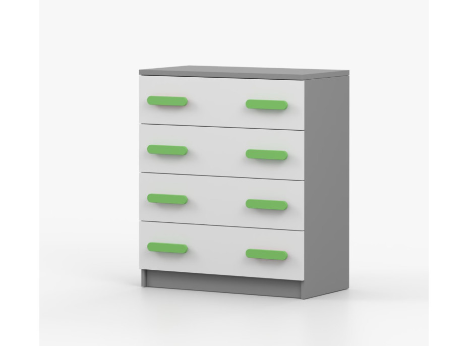 Komoda SMYK - šedá/biela (viac variant)