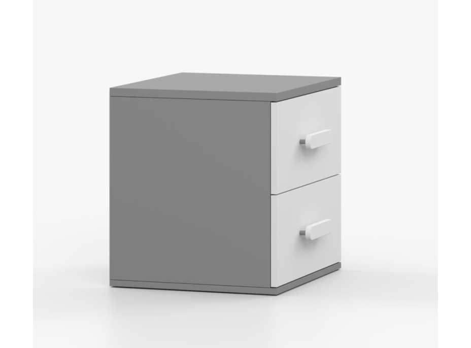 Nočný stolík SMYK - šedý/biely (viac variant)