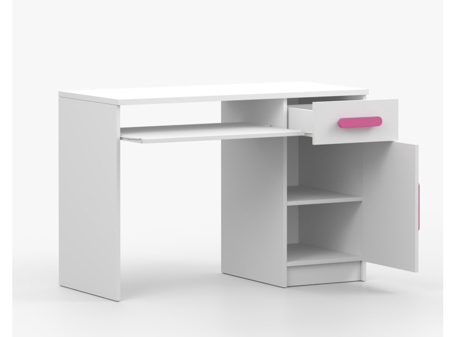 Písací stôl SMYK - biely (viac variant)
