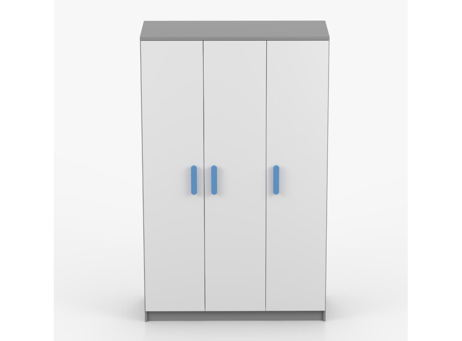 Šatníková skriňa SMYK 120 - šedá/biela (viac variant)