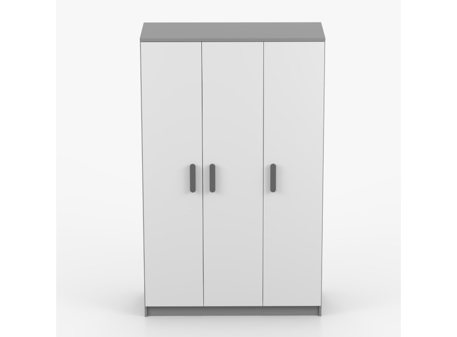 Šatníková skriňa SMYK 120 - šedá/biela (viac variant)