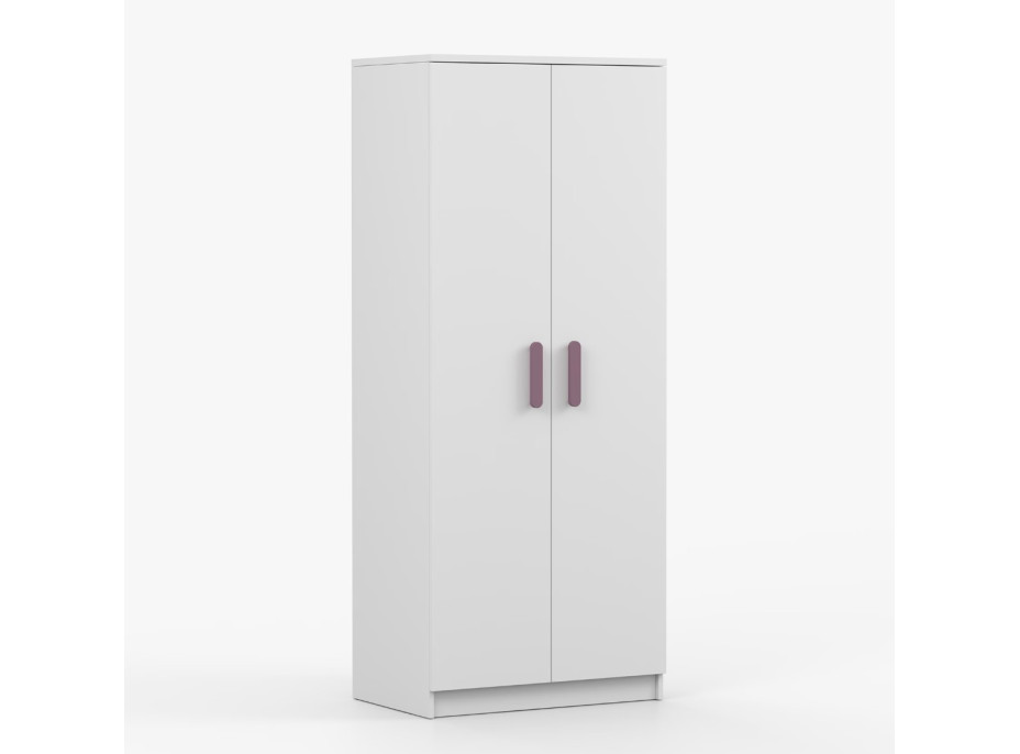 Šatníková skriňa SMYK 80 - biela (viac variant)