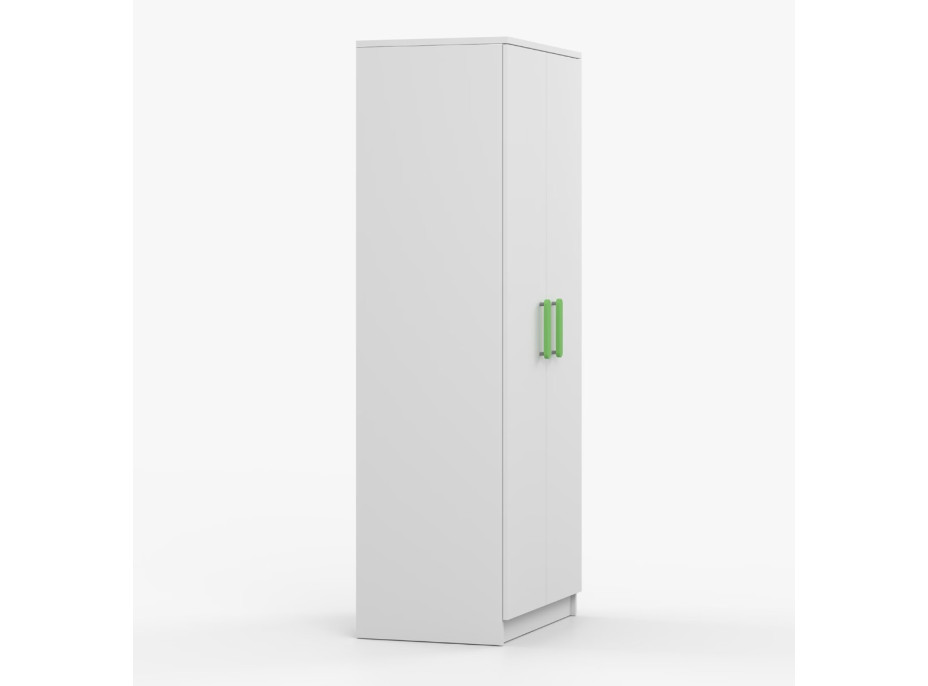 Šatníková skriňa SMYK 80 - biela (viac variant)