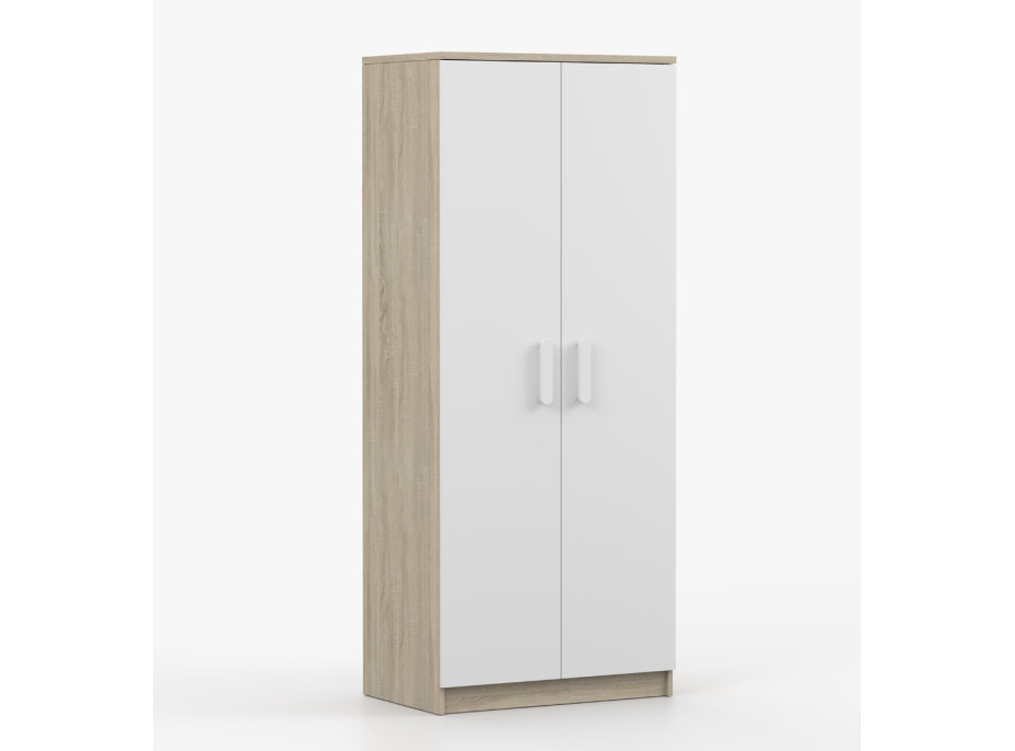Šatníková skriňa SMYK 80 - dub sonoma/biela (viac variant)