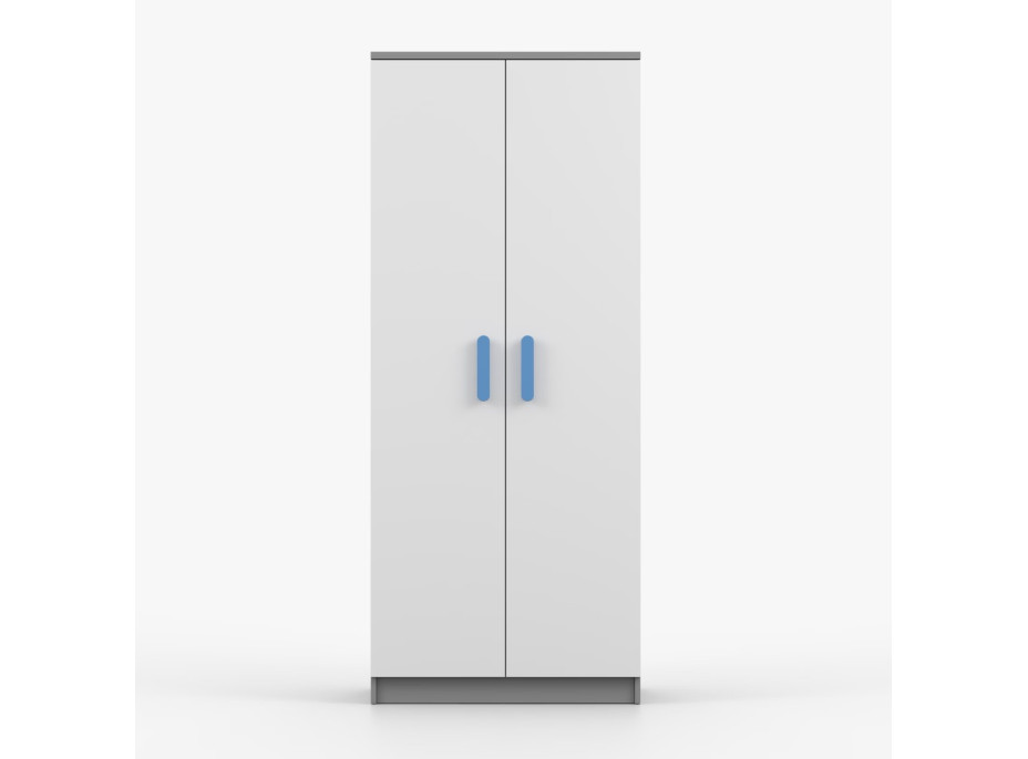 Šatníková skriňa SMYK 80 - šedá/biela (viac variant)