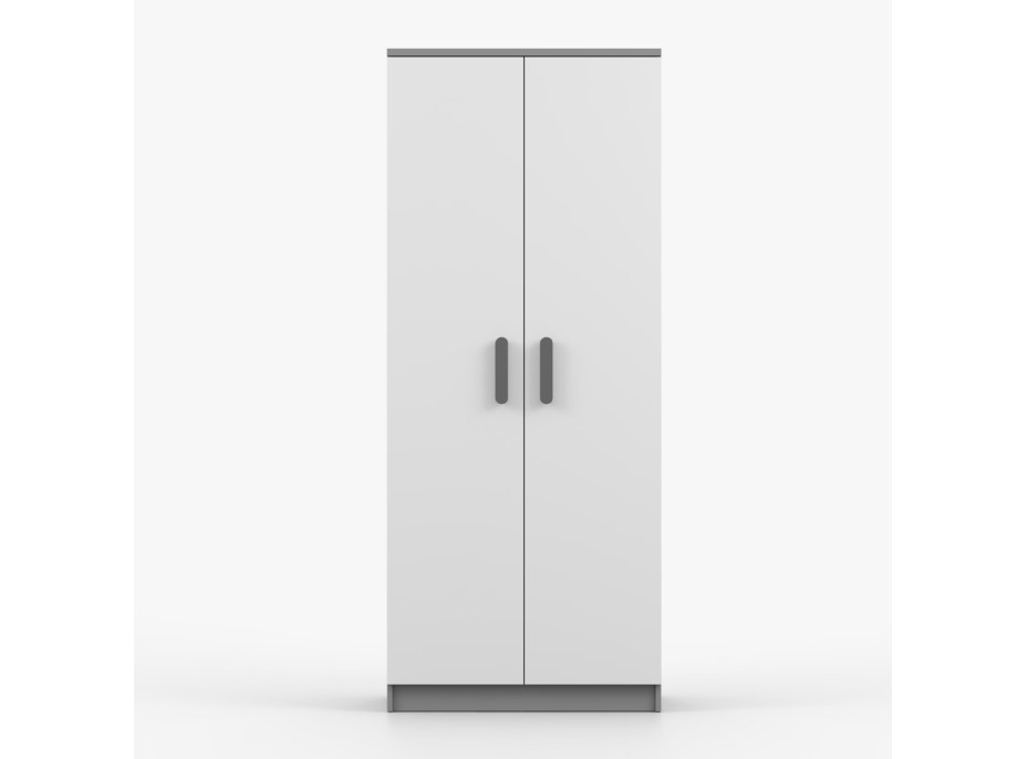 Šatníková skriňa SMYK 80 - šedá/biela (viac variant)