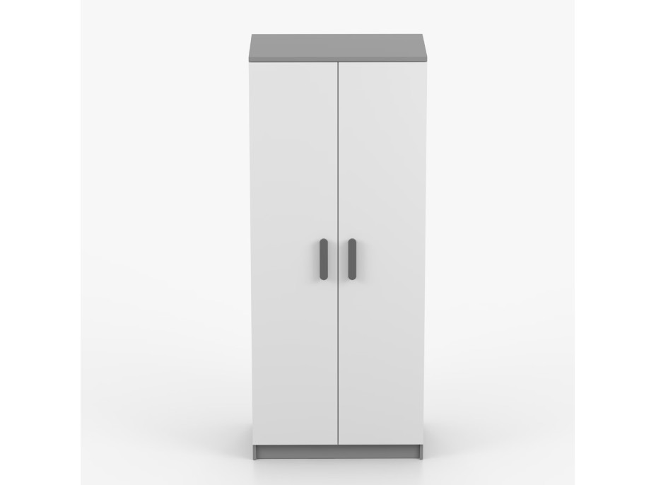 Šatníková skriňa SMYK 80 - šedá/biela (viac variant)