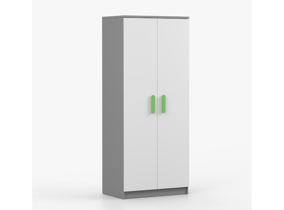 Šatníková skriňa SMYK 80 - šedá/biela (viac variant)