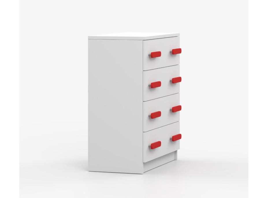 Komoda SCOUT - biela (8 variant)