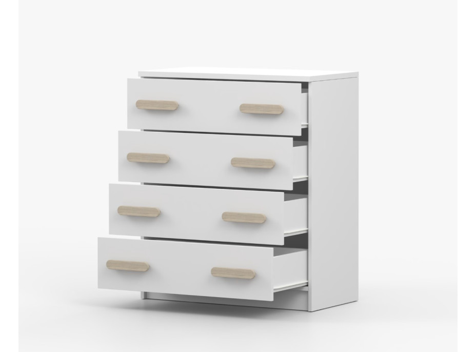 Komoda SCOUT - biela (8 variant)