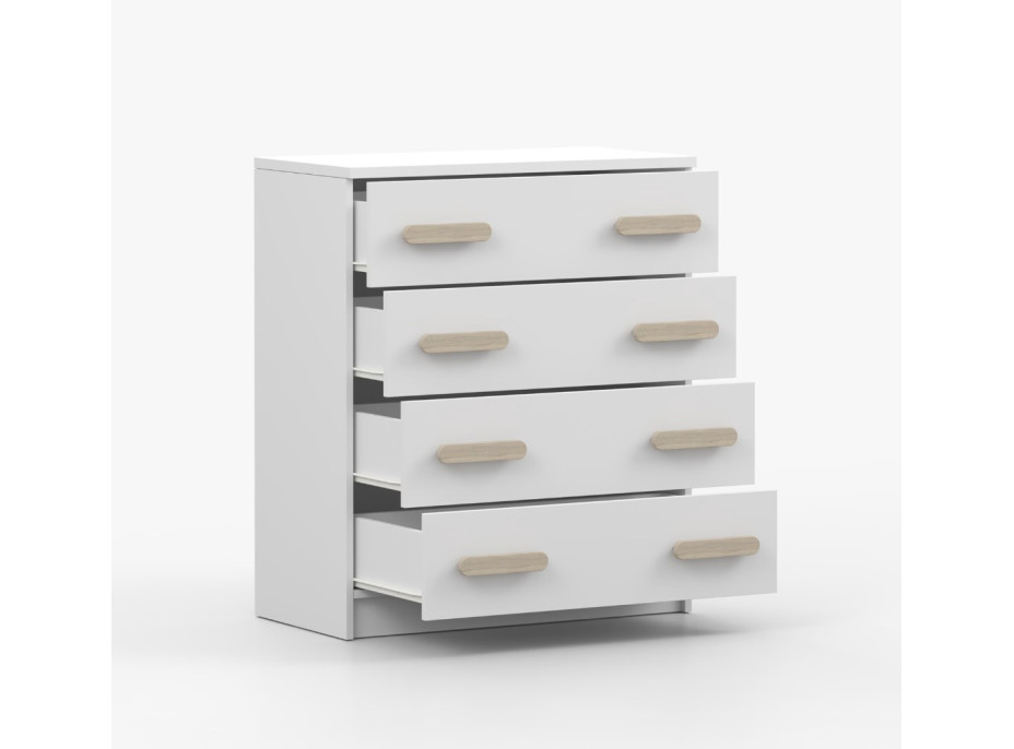 Komoda SCOUT - biela (8 variant)