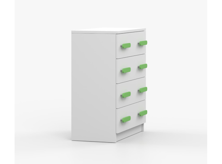 Komoda SCOUT - biela (8 variant)