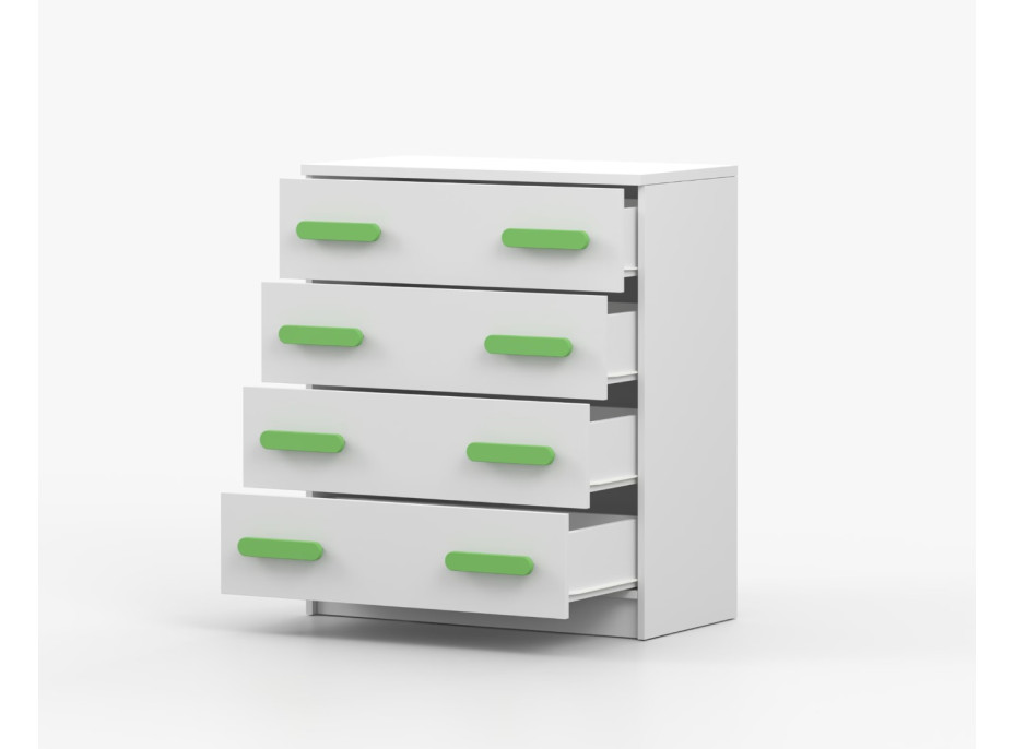 Komoda SCOUT - biela (8 variant)