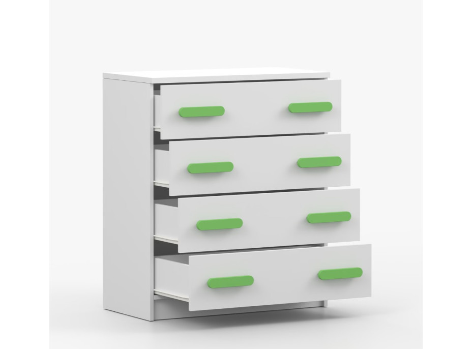 Komoda SCOUT - biela (8 variant)