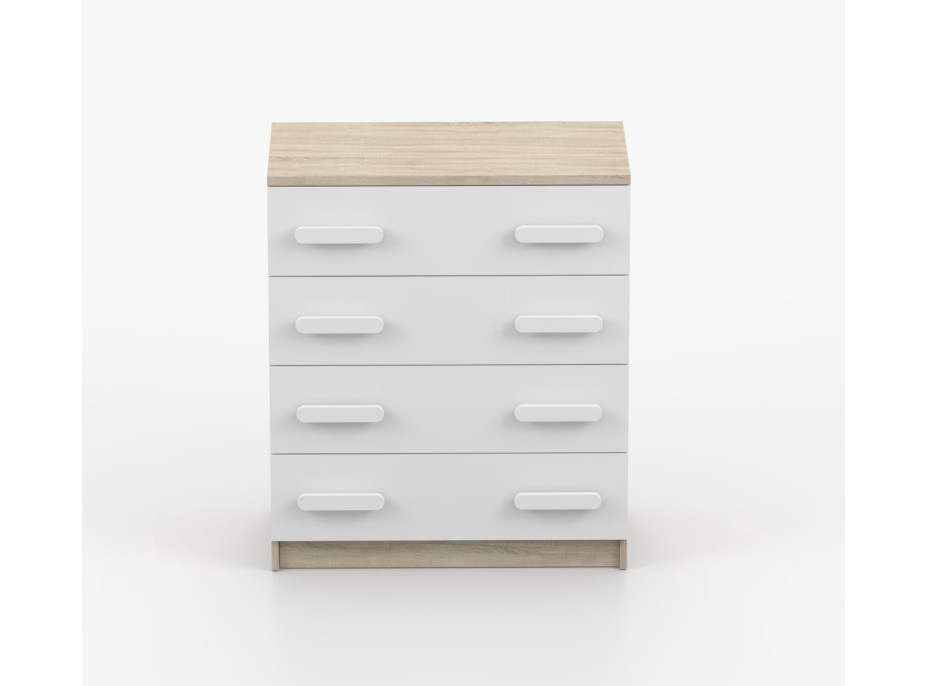 Komoda SCOUT - dub sonoma/biela (8 variant)
