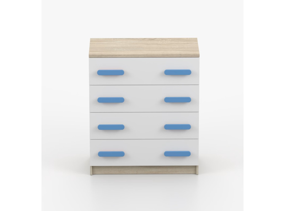 Komoda SCOUT - dub sonoma/biela (8 variant)
