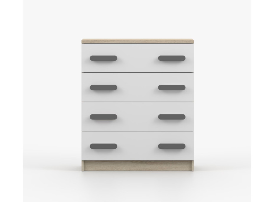 Komoda SCOUT - dub sonoma/biela (8 variant)