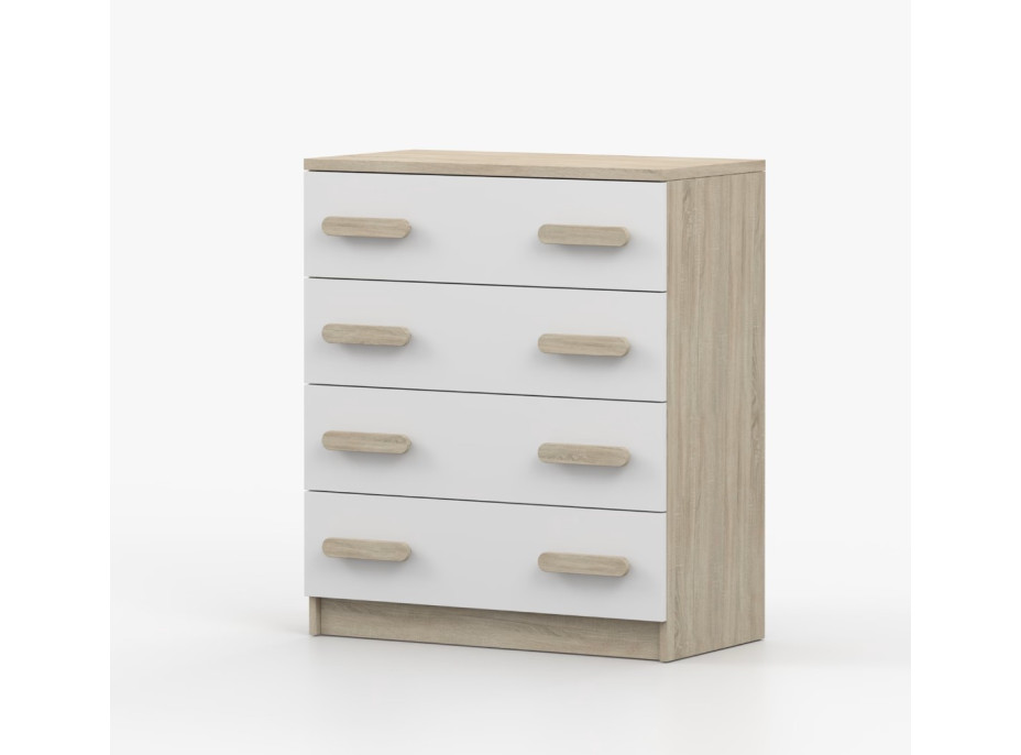Komoda SCOUT - dub sonoma/biela (8 variant)