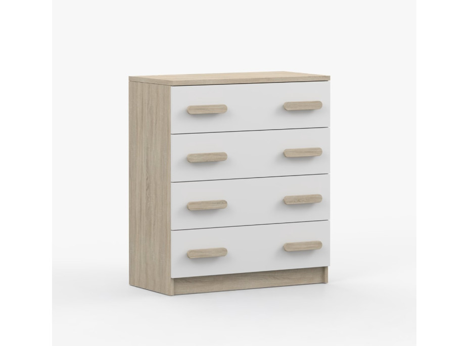Komoda SCOUT - dub sonoma/biela (8 variant)