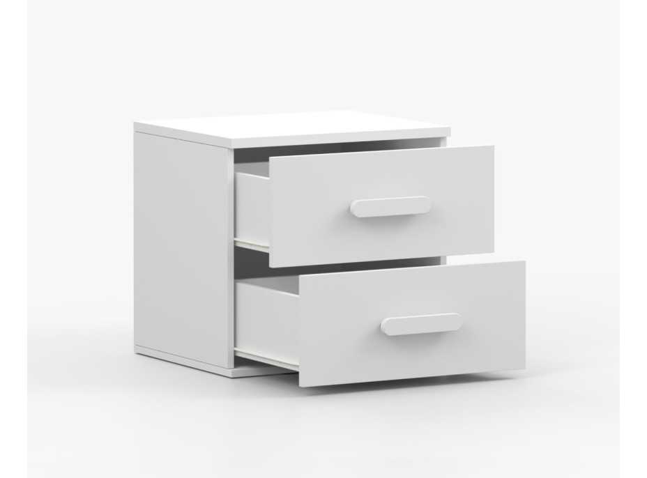 Nočný stolík SCOUT - biely (8 variant)