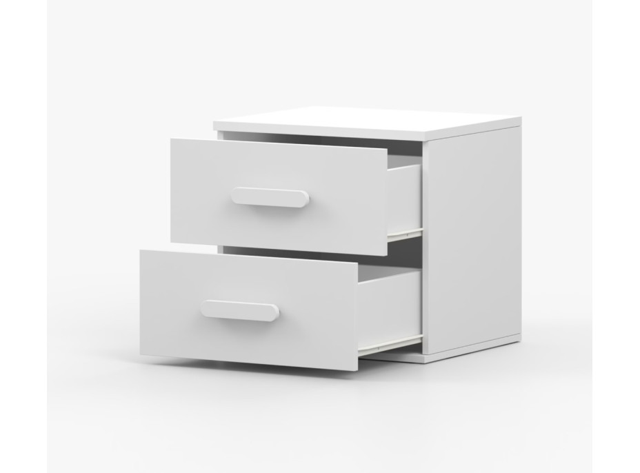 Nočný stolík SCOUT - biely (8 variant)