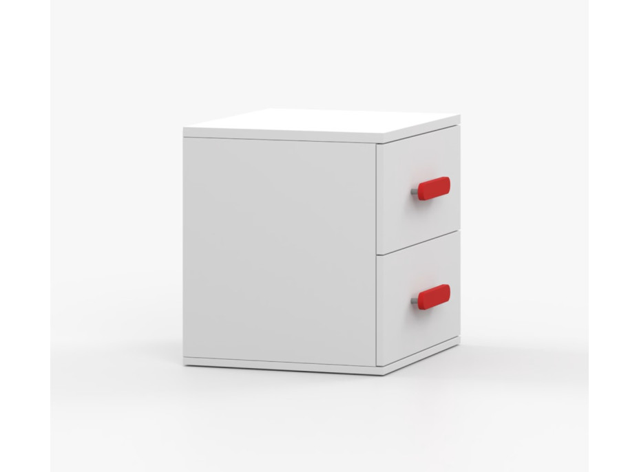 Nočný stolík SCOUT - biely (8 variant)