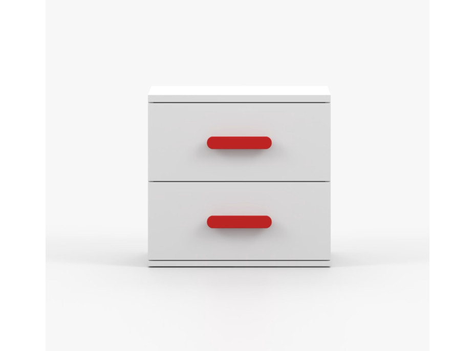 Nočný stolík SCOUT - biely (8 variant)