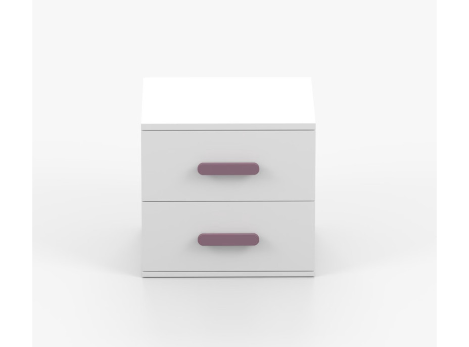 Nočný stolík SCOUT - biely (8 variant)