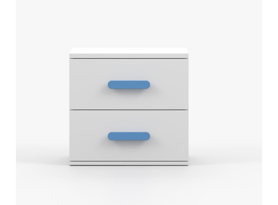 Nočný stolík SCOUT - biely (8 variant)