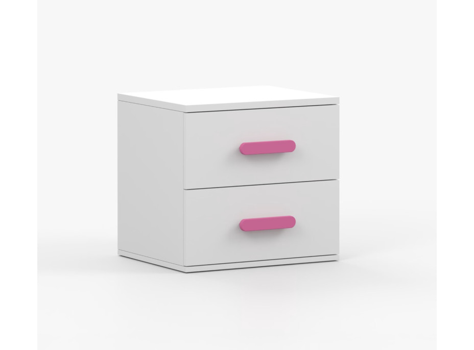 Nočný stolík SCOUT - biely (viac variant)