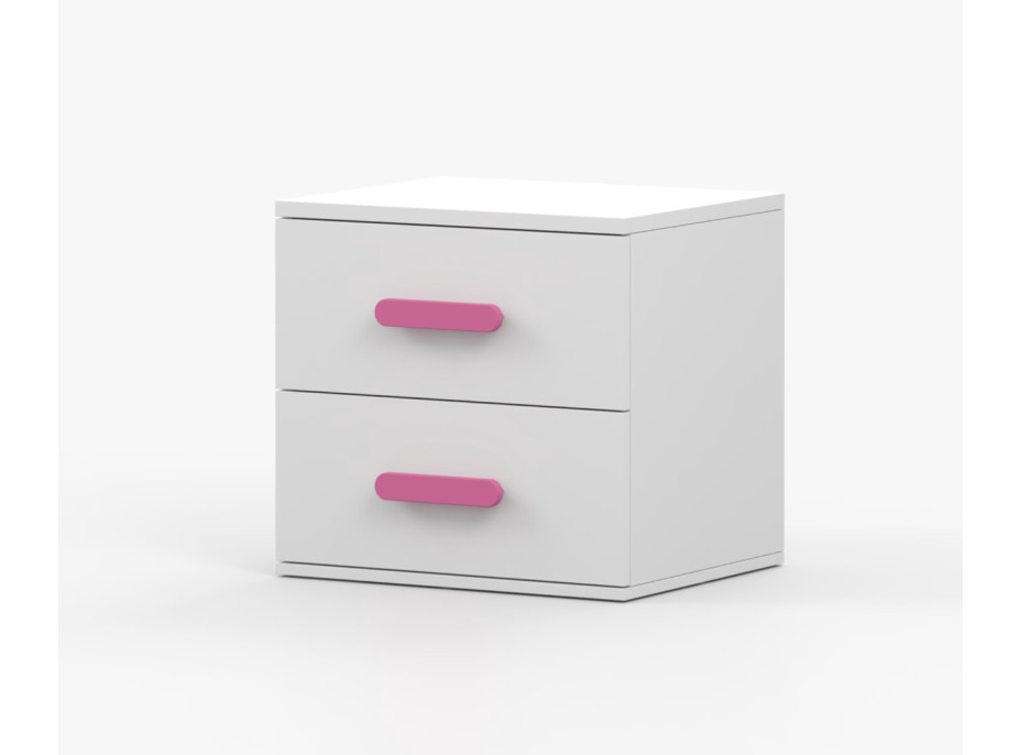 Nočný stolík SCOUT - biely (viac variant)