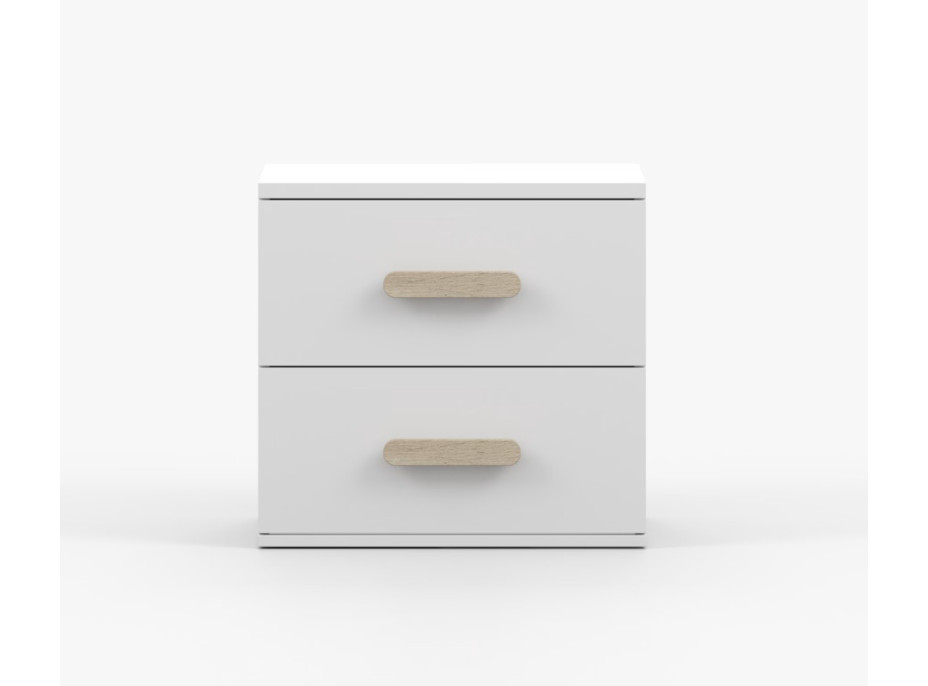 Nočný stolík SCOUT - biely (8 variant)