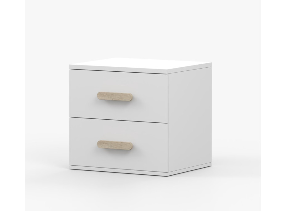 Nočný stolík SCOUT - biely (8 variant)