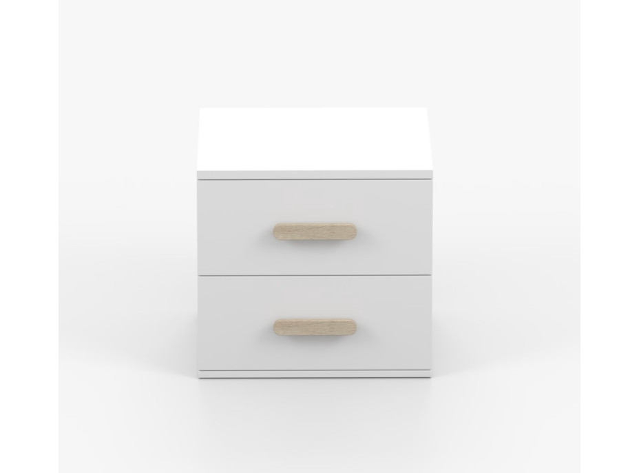 Nočný stolík SCOUT - biely (8 variant)