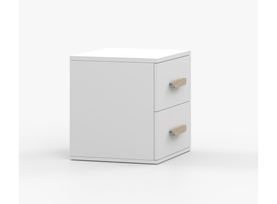 Nočný stolík SCOUT - biely (8 variant)