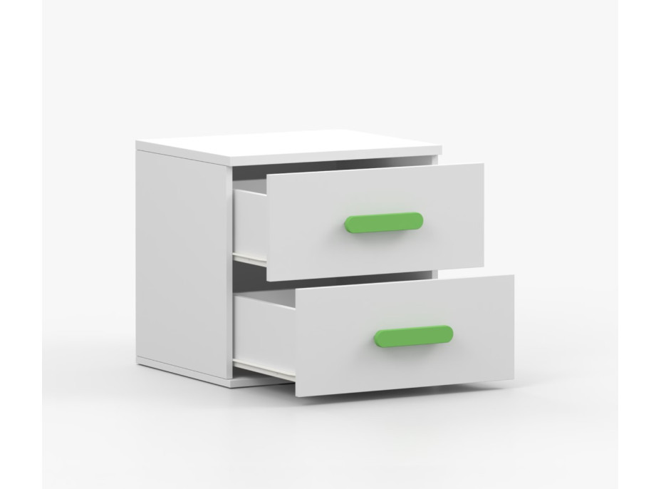 Nočný stolík SCOUT - biely (8 variant)